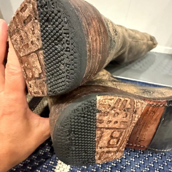 BED STU COBBLER SERIES TANGO WOMEN'S TALL BOOT 7.5 DISTRESSED RUSTIC BROWN NEW - Picture 14 of 16